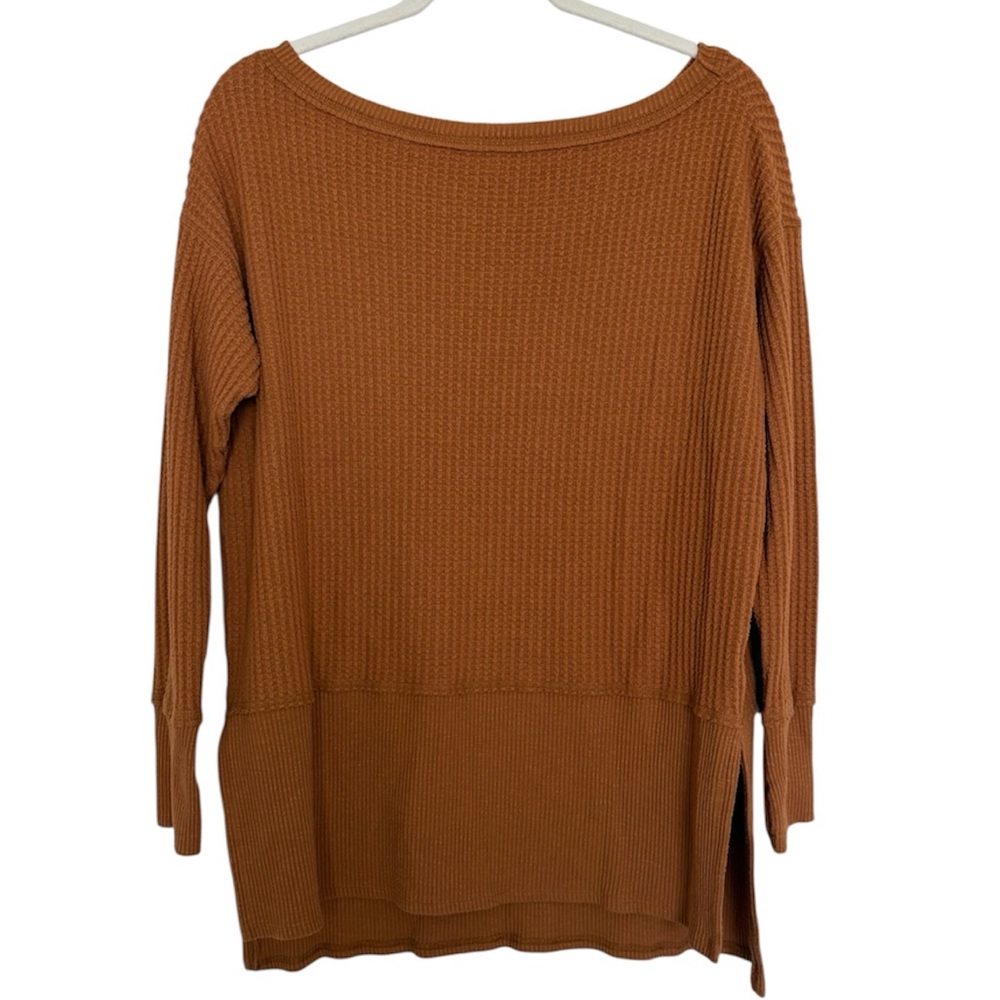 American Eagle Thermal Scoop Neck Tunic Cozy Thumb Holes Oversized Small